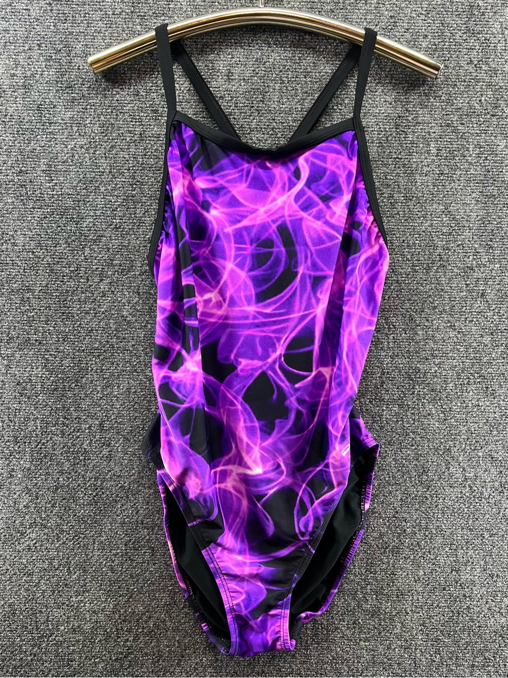 Waterpro Quantum One Pieceโ Swimsuit Size 38 (12-14) Purple/Black Competition